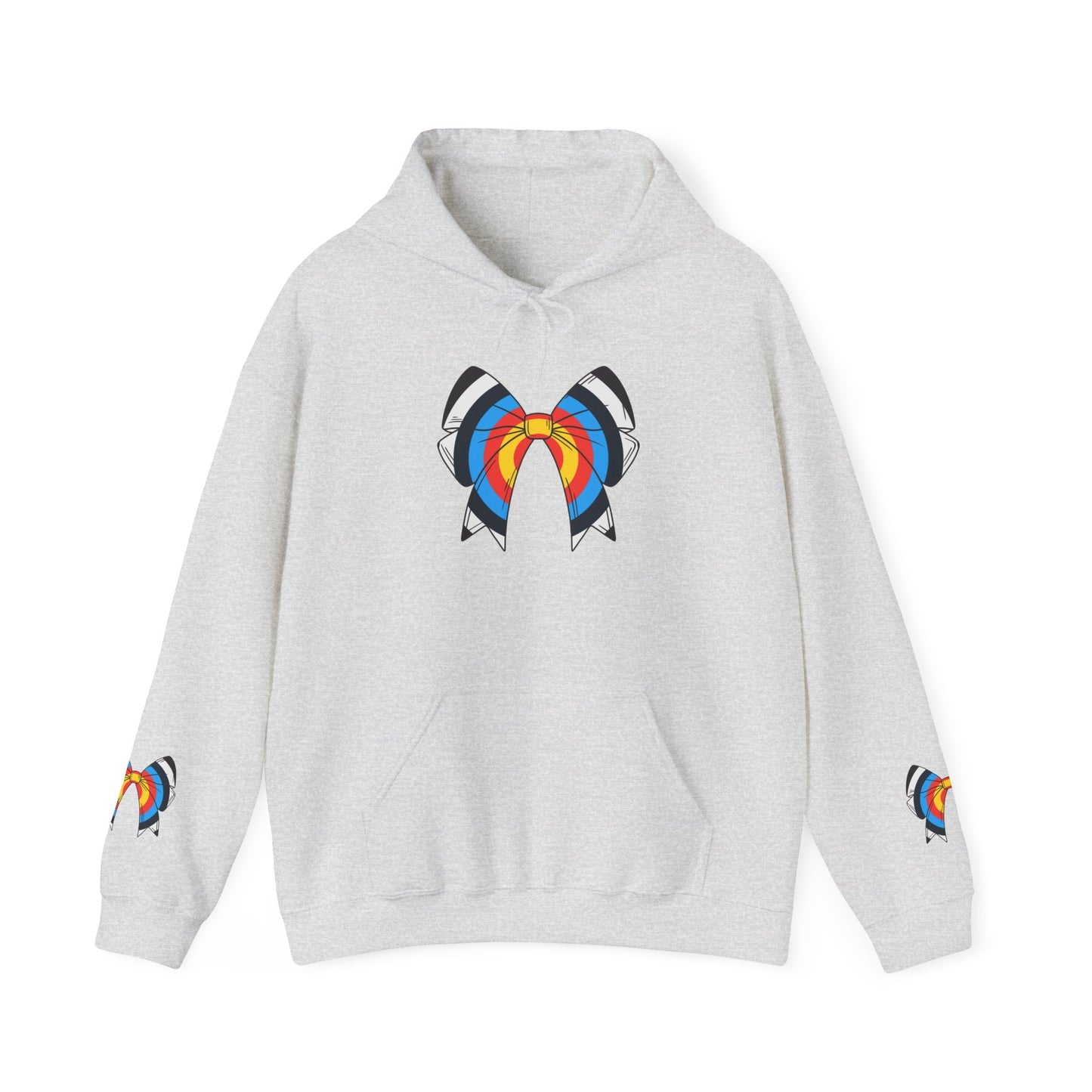 Archery Bow Hoodie With Mini Bows on Sleeves