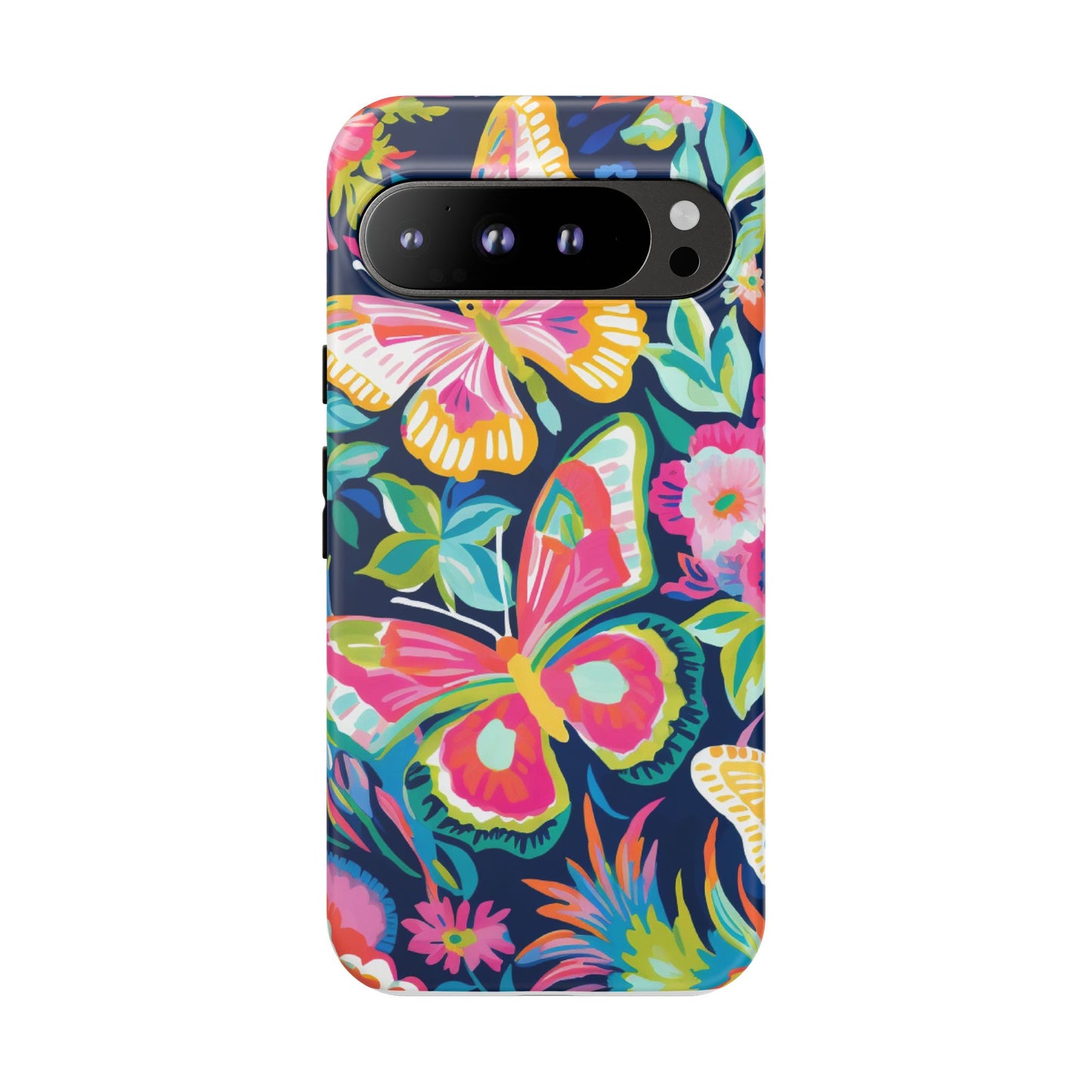 Floral Butterfly Phone Case - Tough Cases for Nature Lovers