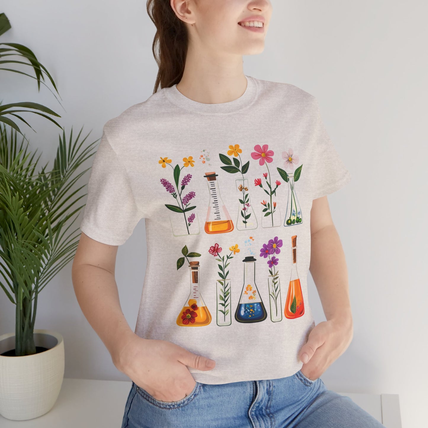 Floral Science Unisex Tee - Perfect for Gardeners & Nature Lovers