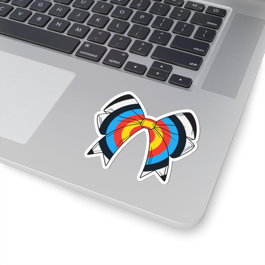 Colorful Target Bow Kiss-Cut Stickers | Fun Decor for Laptops, Journals & Scrapbooking, Cute Gifts for Friends, Party Favors