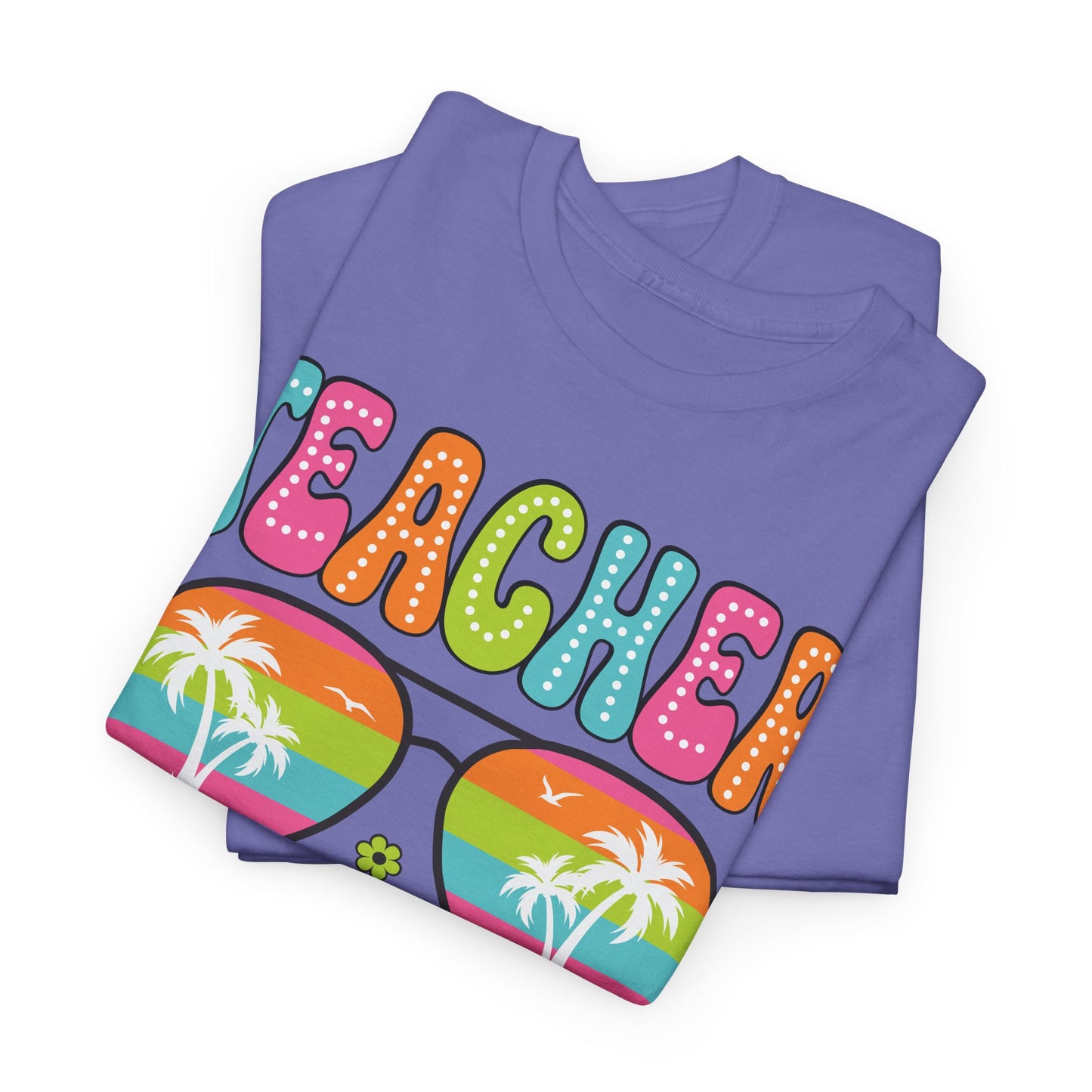 Teacher Off Duty Unisex Heavy Cotton Tee - Fun Summer Vibe T-Shirt
