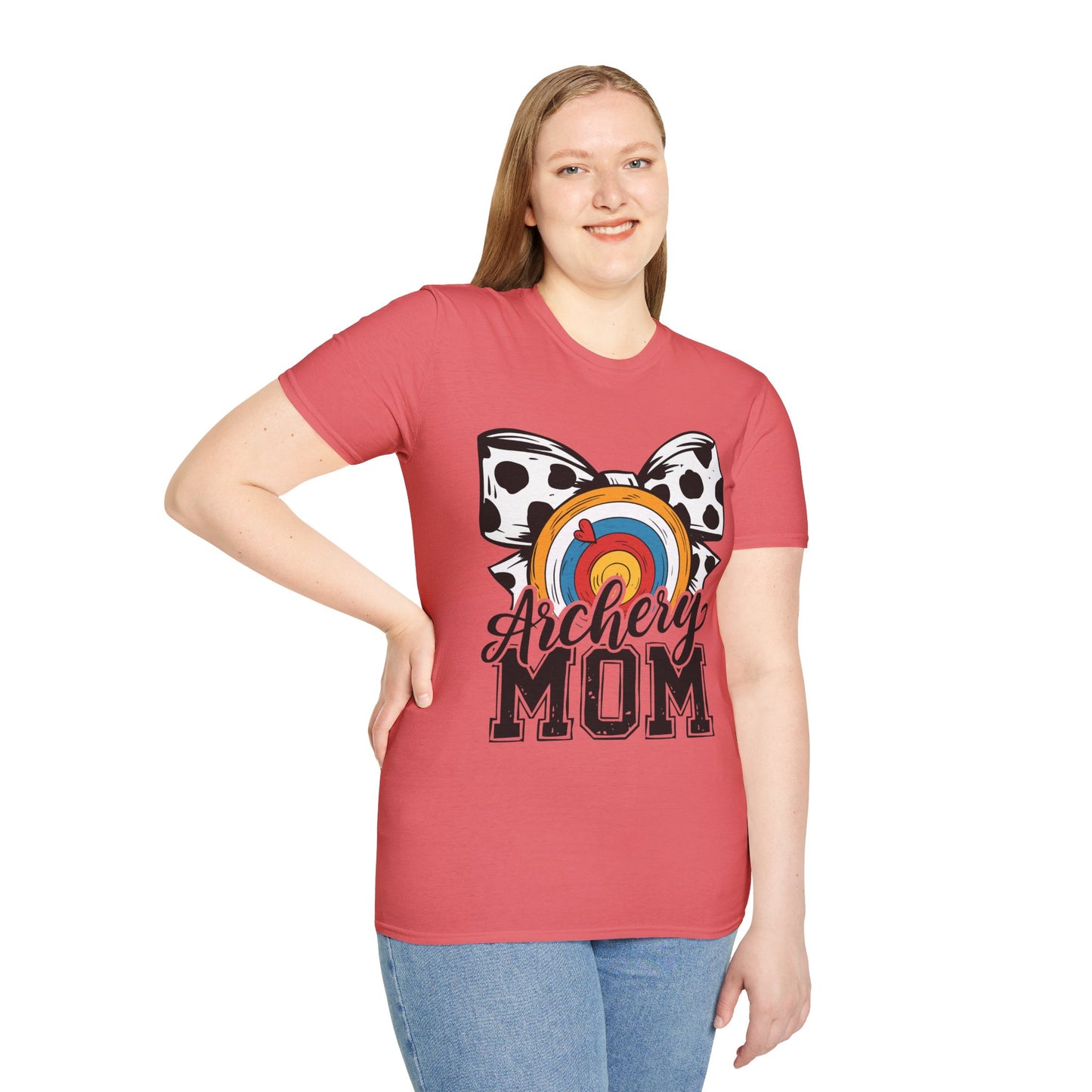 Archery Mom Graphic T-Shirt | Unisex Softstyle Tee for Proud Archery Moms