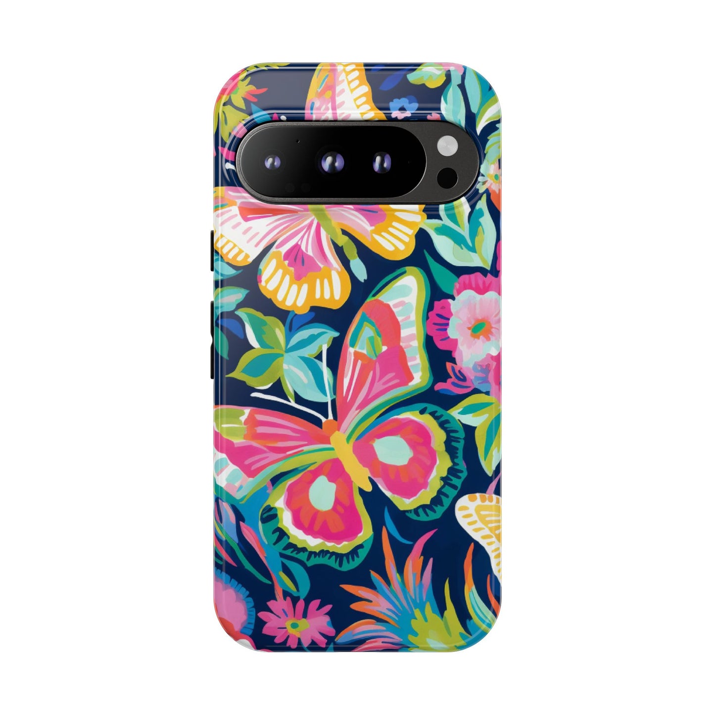 Floral Butterfly Phone Case - Tough Cases for Nature Lovers