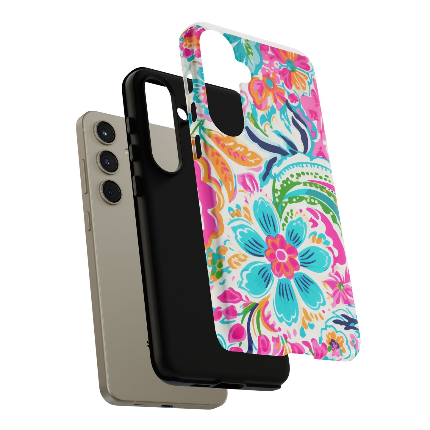 Vibrant Floral Phone Case - Tough & Stylish Protection