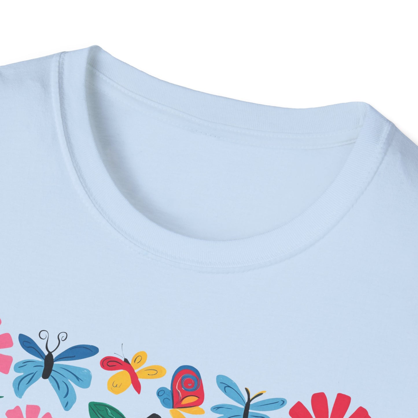 Colorful Apple and Books Unisex Softstyle T-Shirt - Perfect for Teachers and Students