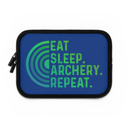 Archery Laptop Sleeve - Eat Sleep Archery Repeat - Perfect Gift for Archers