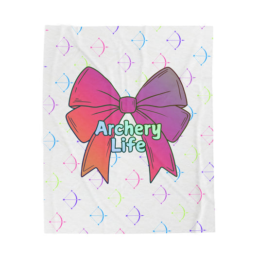 Archery Life Bow Plush Blanket