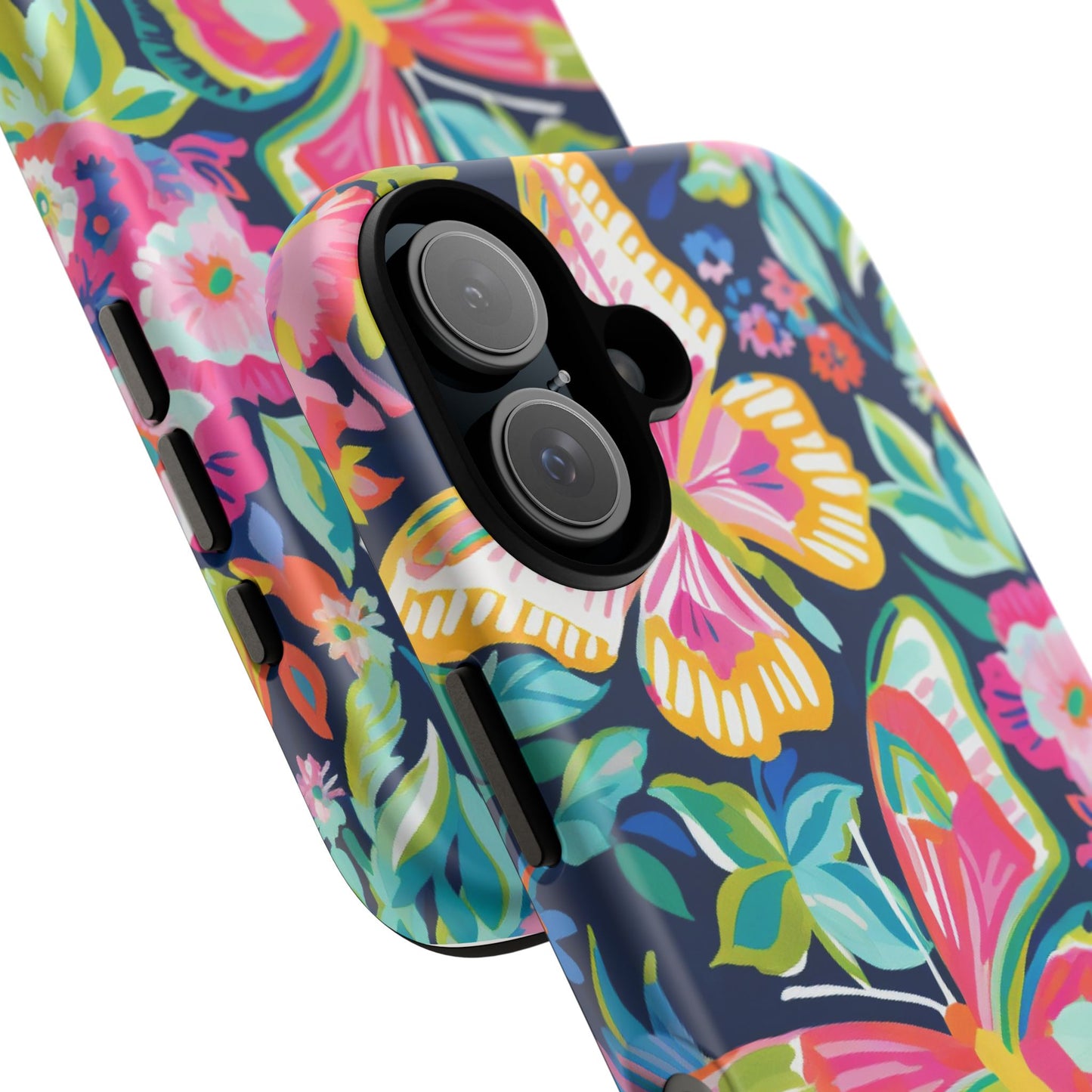 Floral Butterfly Phone Case - Tough Cases for Nature Lovers