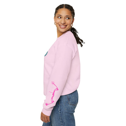 Colorful Archery Sweatshirt, Unisex Crewneck, Gift for Archers, Sports Apparel, Casual Wear, Comfortable Hoodie