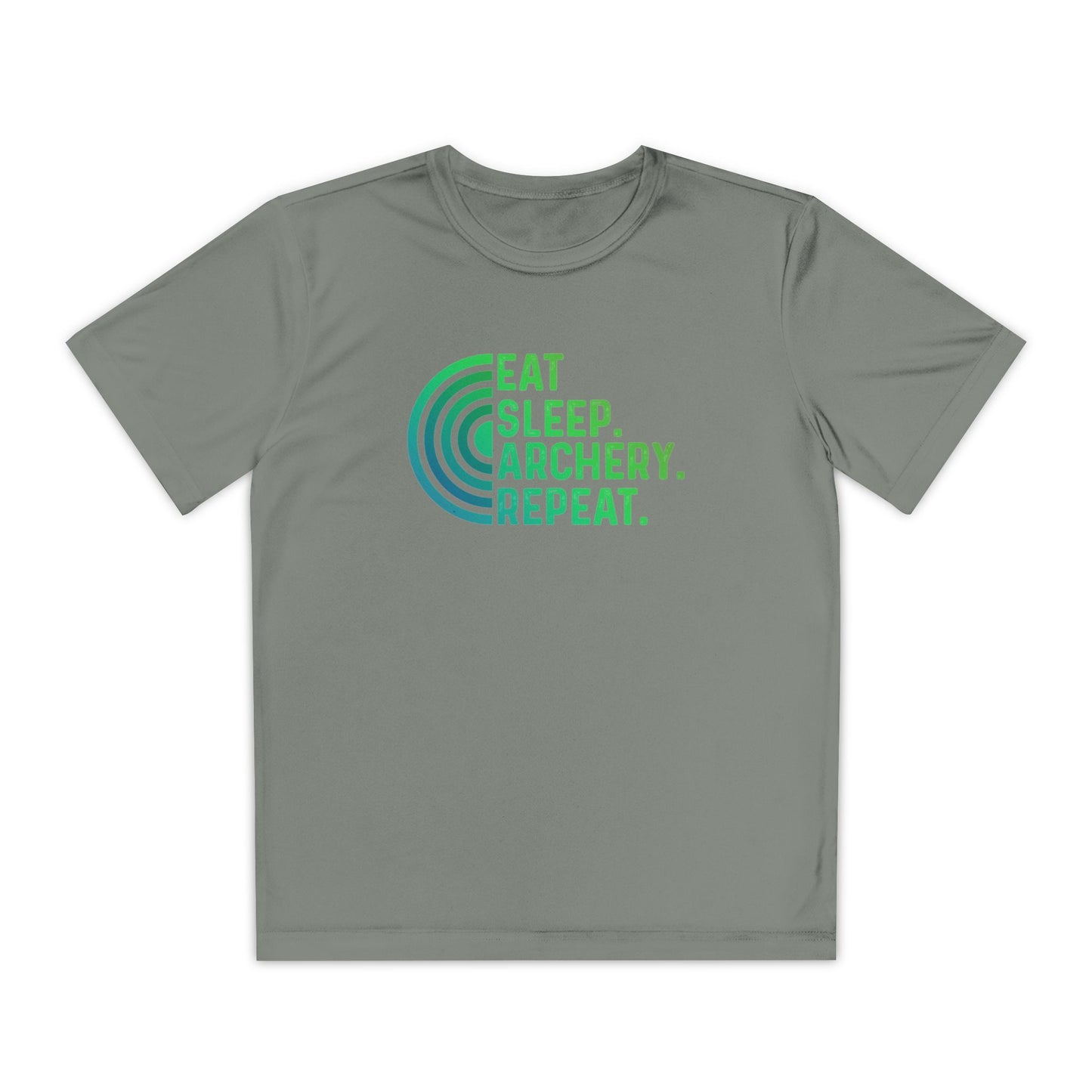 Youth Archery Tee - Eat Sleep Archery Repeat Shirt, Gift for Archers, Casual Sportswear, Kids Competitor Top, Archery Event Outfit