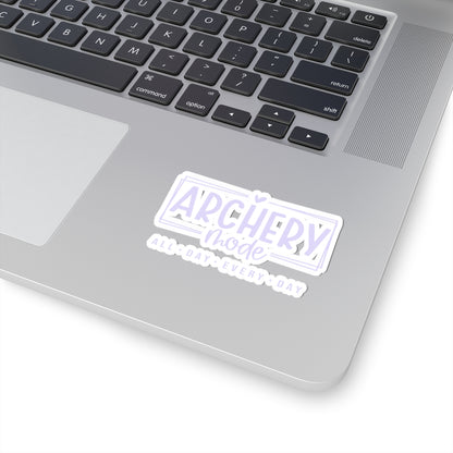 Archery Mode Kiss-Cut Stickers | Perfect for Archers & Enthusiasts | Great for Laptops, Water Bottles, Journals, Gifts