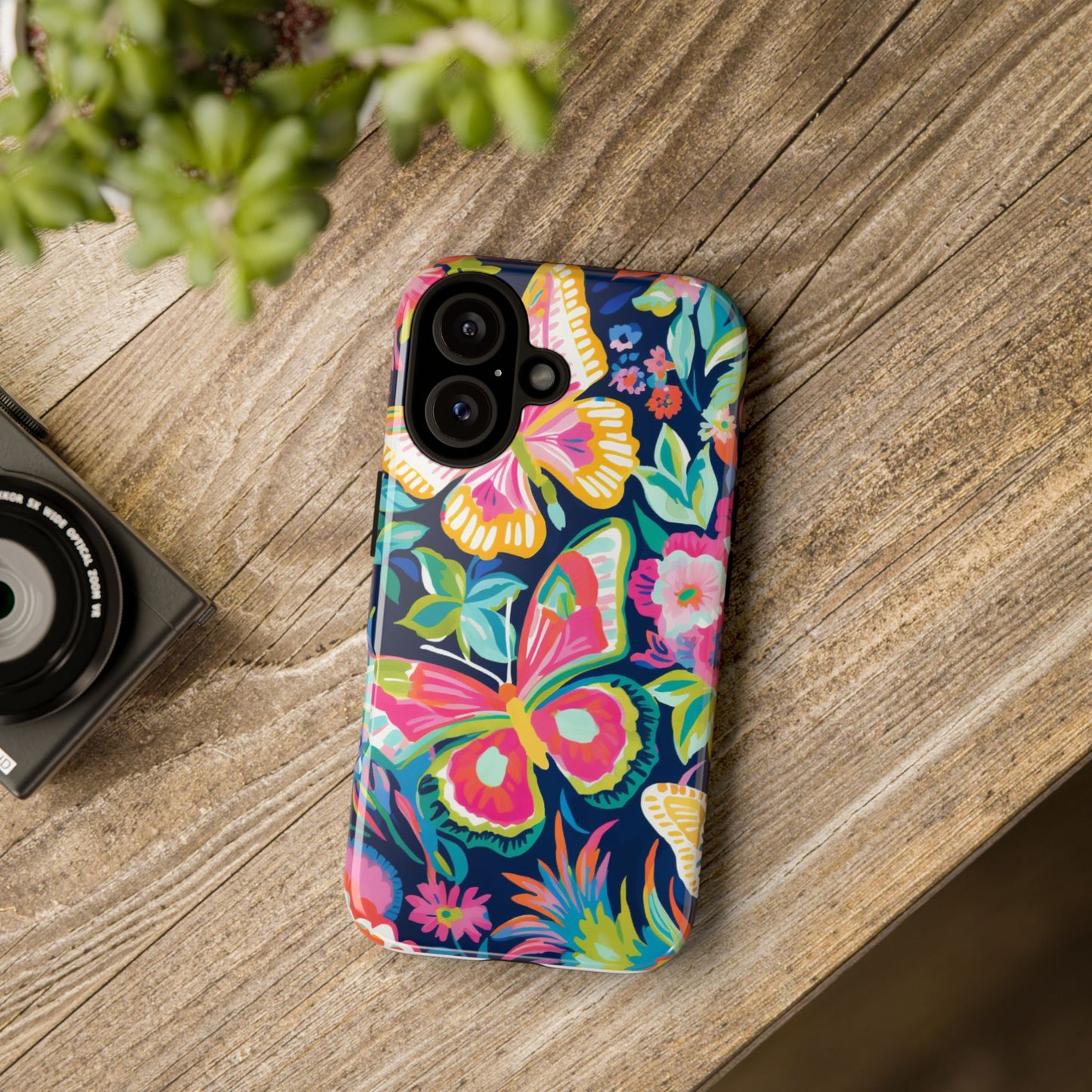 Floral Butterfly Phone Case - Tough Cases for Nature Lovers