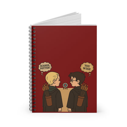 Magical Spiral Notebook - Perfect for Potterheads, Journaling, School Supplies, Gift for Harry Potter Fans, Archery Fans, Quirky Stationery