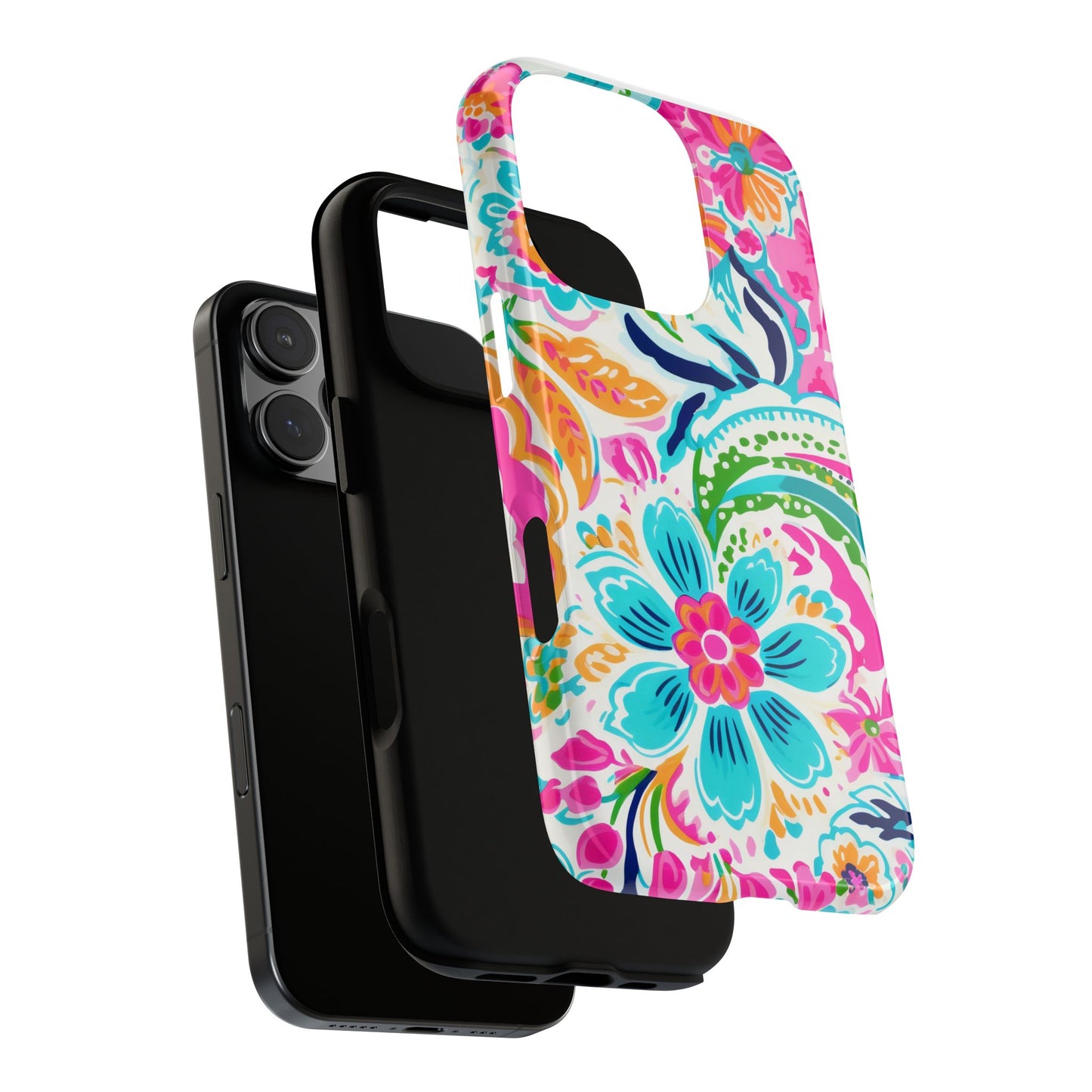 Vibrant Floral Phone Case - Tough & Stylish Protection