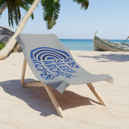Eat Sleep Archery Repeat Beach Towel, Perfect for Archery Lovers, Outdoor Activity, Gifts for Archers, Beach Day Essentials, Summer Fun