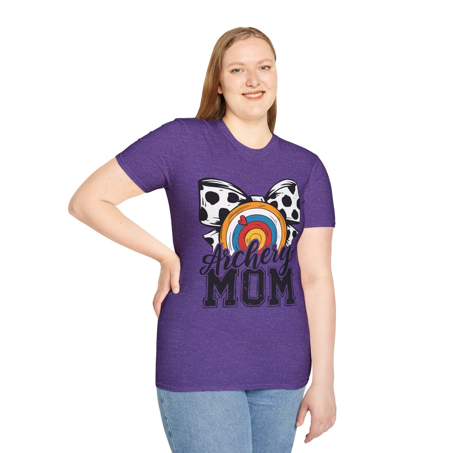 Archery Mom Graphic T-Shirt | Unisex Softstyle Tee for Proud Archery Moms