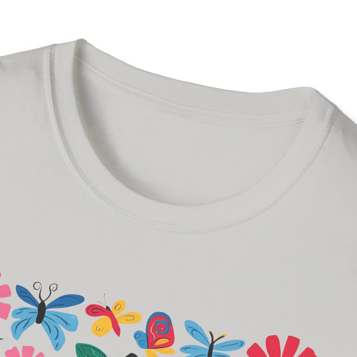 Colorful Apple and Books Unisex Softstyle T-Shirt - Perfect for Teachers and Students