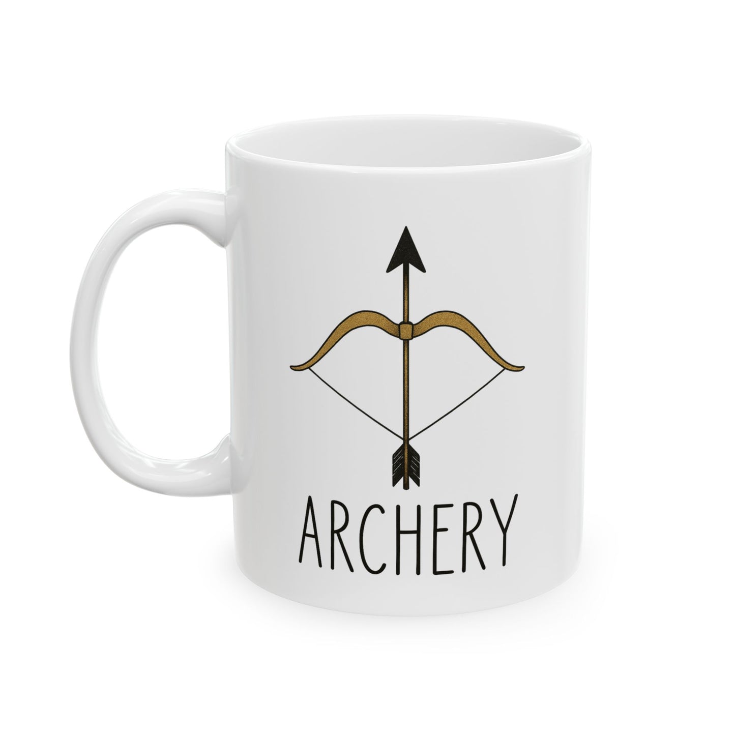 Archery Mug with Inspirational Quote, Coffee Cup Gift, Office Mug, Personalized Drinkware, Custom Tea Mug, Gift for Friends