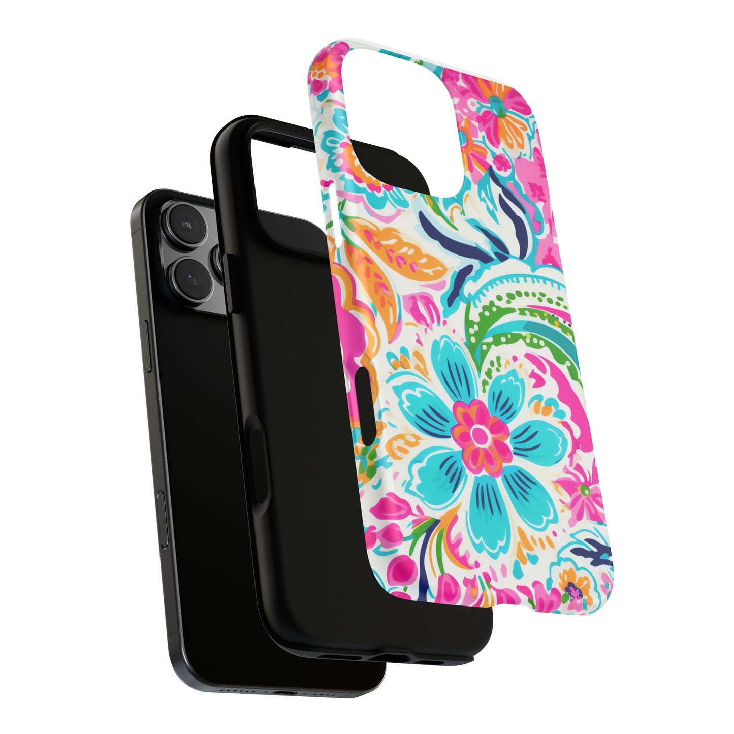 Vibrant Floral Phone Case - Tough & Stylish Protection