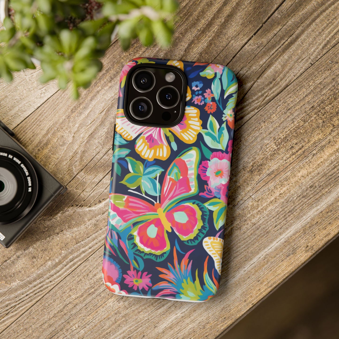 Floral Butterfly Phone Case - Tough Cases for Nature Lovers