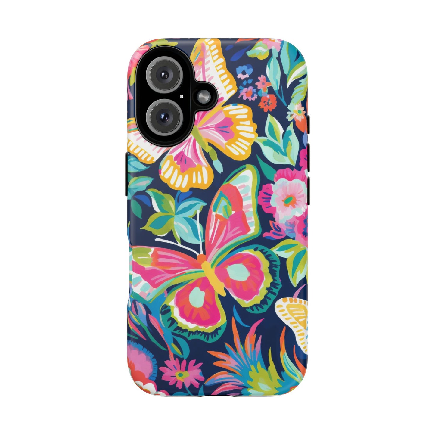 Floral Butterfly Phone Case - Tough Cases for Nature Lovers