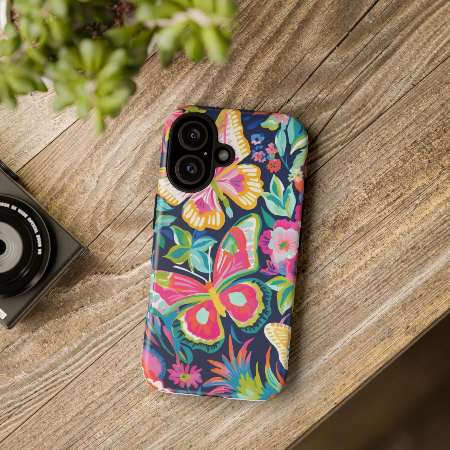 Floral Butterfly Phone Case - Tough Cases for Nature Lovers