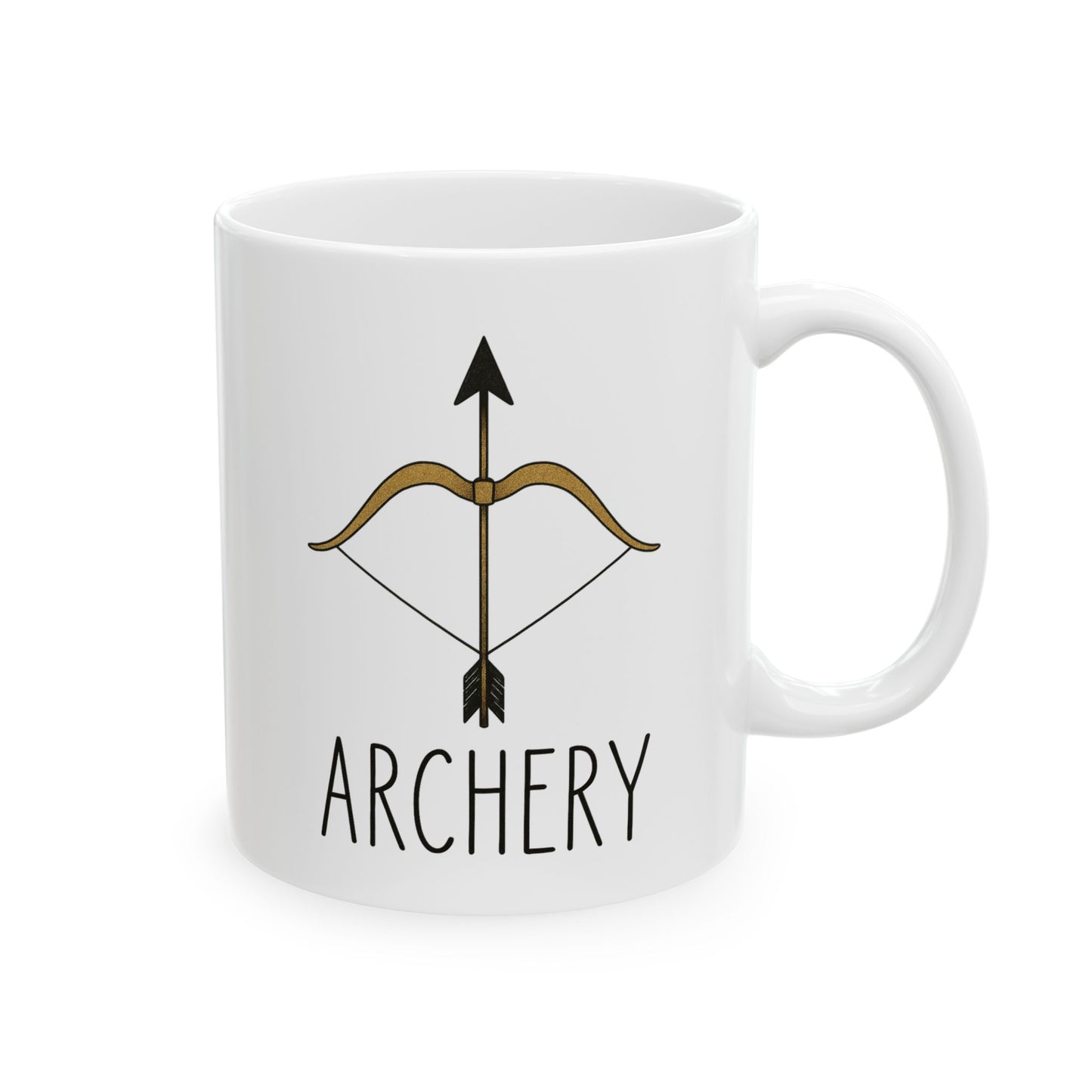 Archery Mug with Inspirational Quote, Coffee Cup Gift, Office Mug, Personalized Drinkware, Custom Tea Mug, Gift for Friends