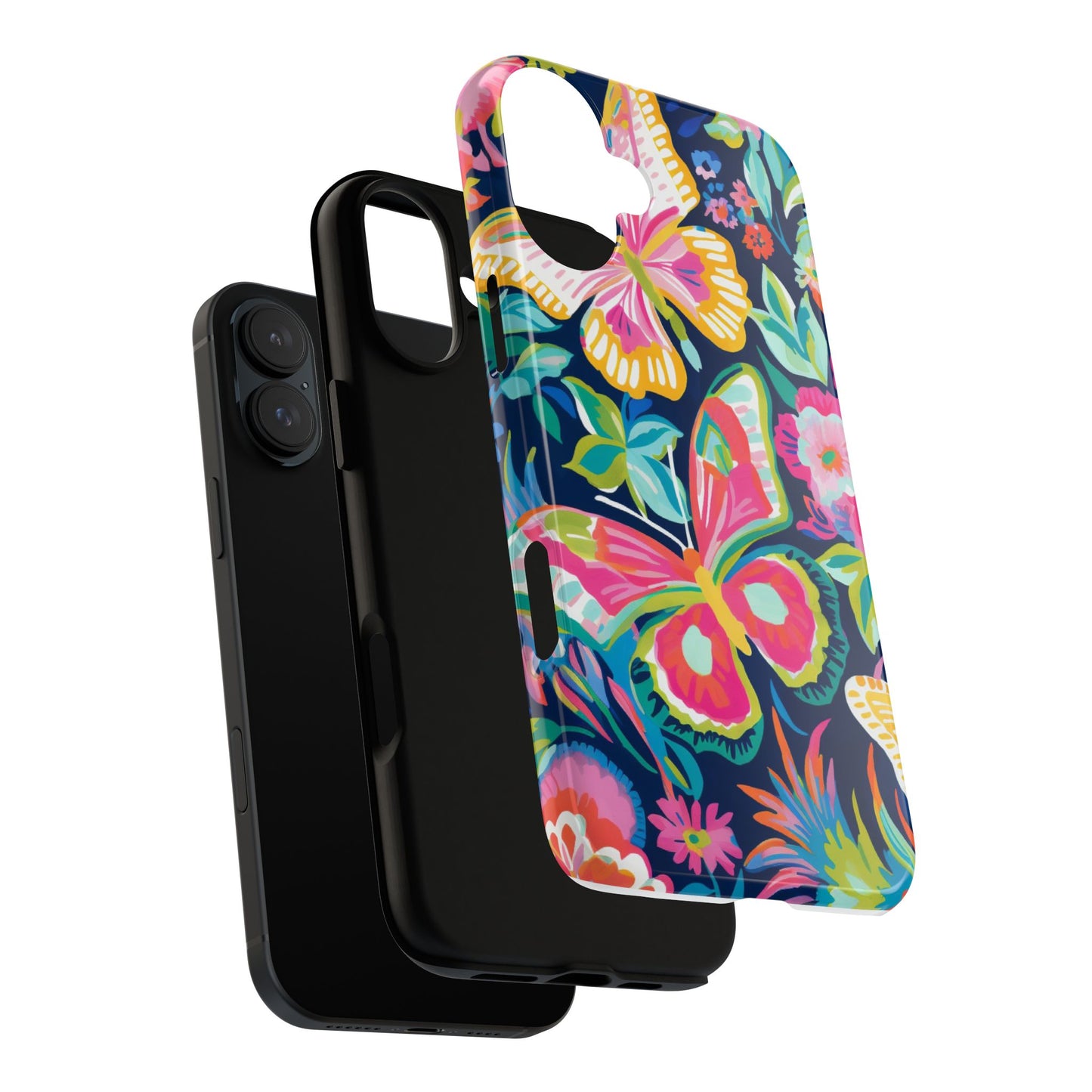 Floral Butterfly Phone Case - Tough Cases for Nature Lovers