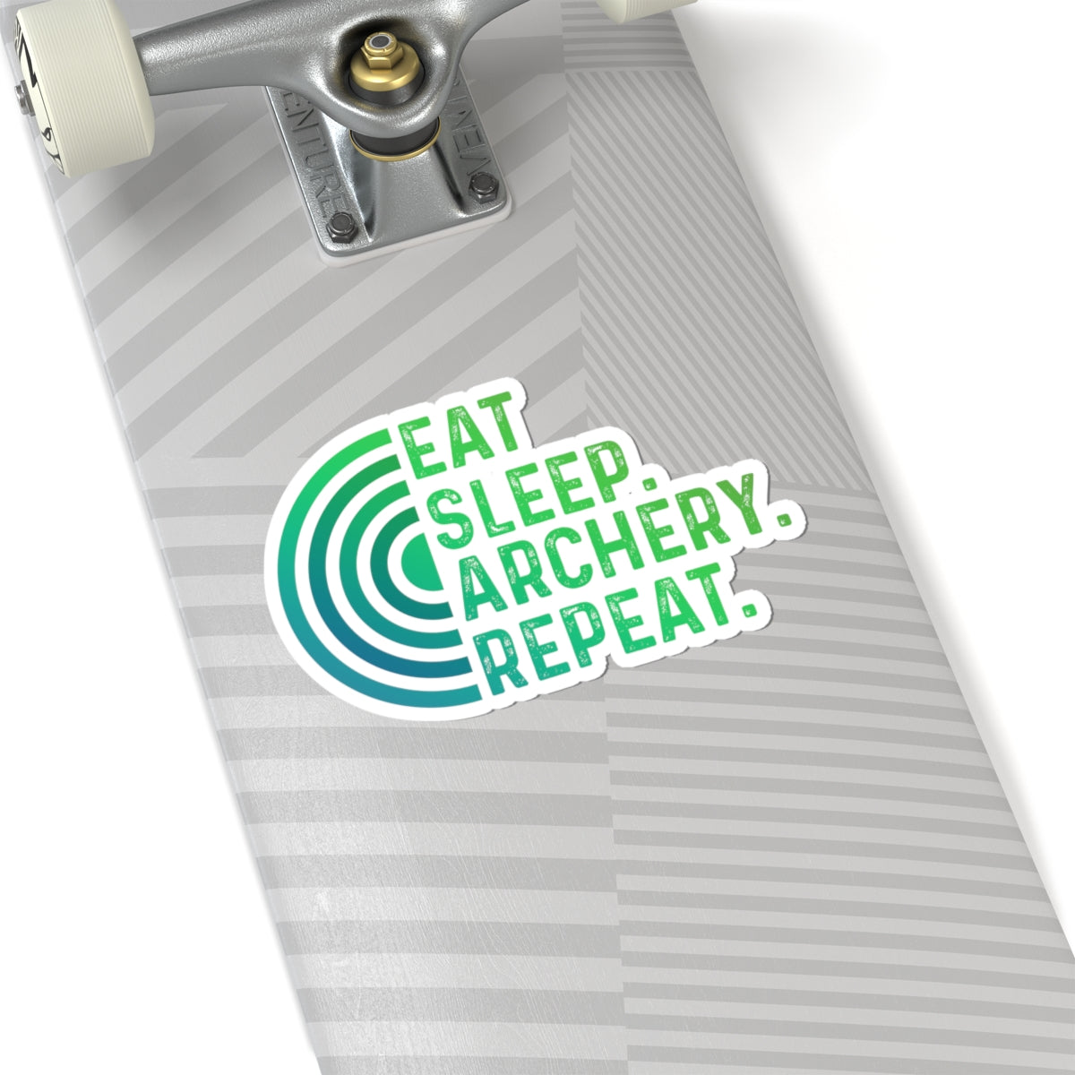 Eat, sleep, archery, repeat Kiss-Cut Stickers - Perfect for Water Bottles, Laptops, Gifts, Sports Events, and Archery Celebrations