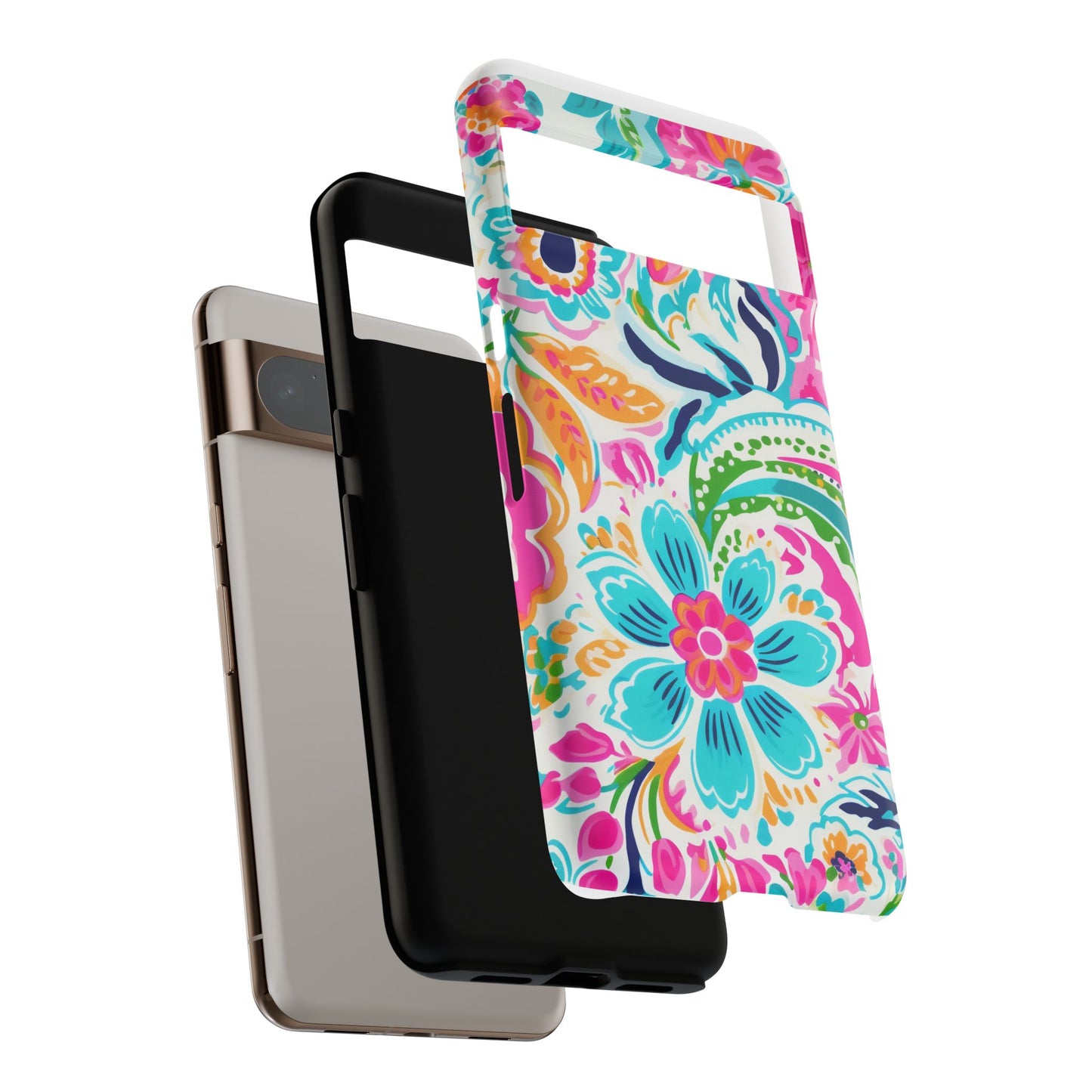 Vibrant Floral Phone Case - Tough & Stylish Protection