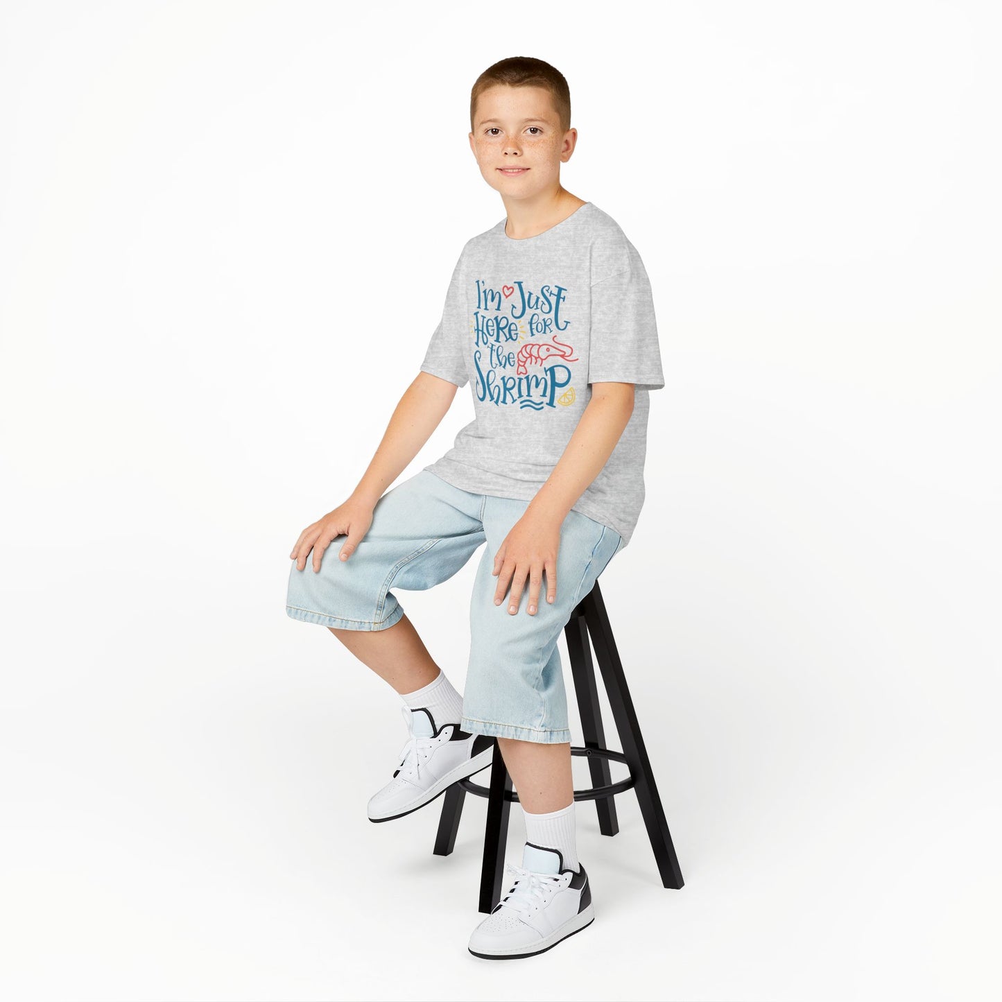 Kids Tee - Cute Summer Shrimp Design