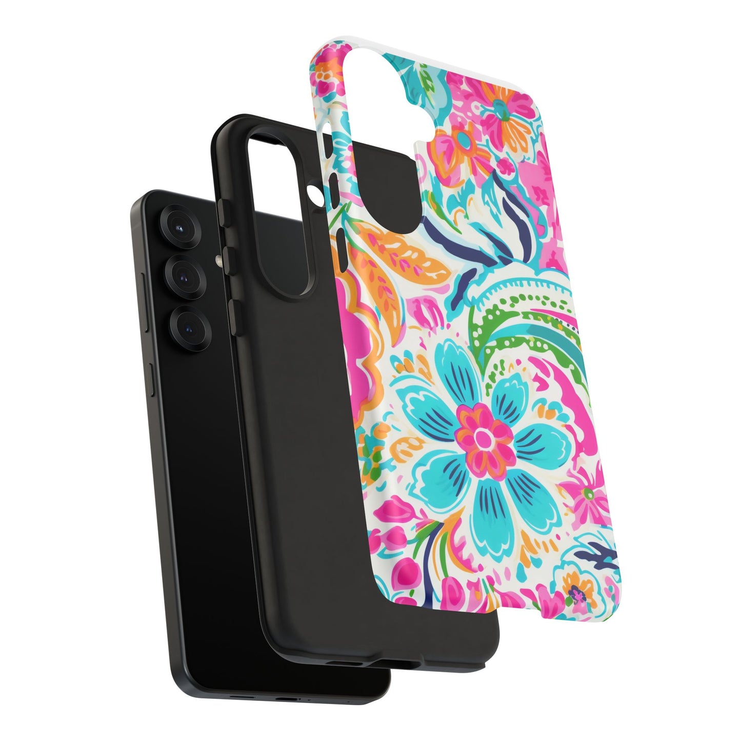 Vibrant Floral Phone Case - Tough & Stylish Protection