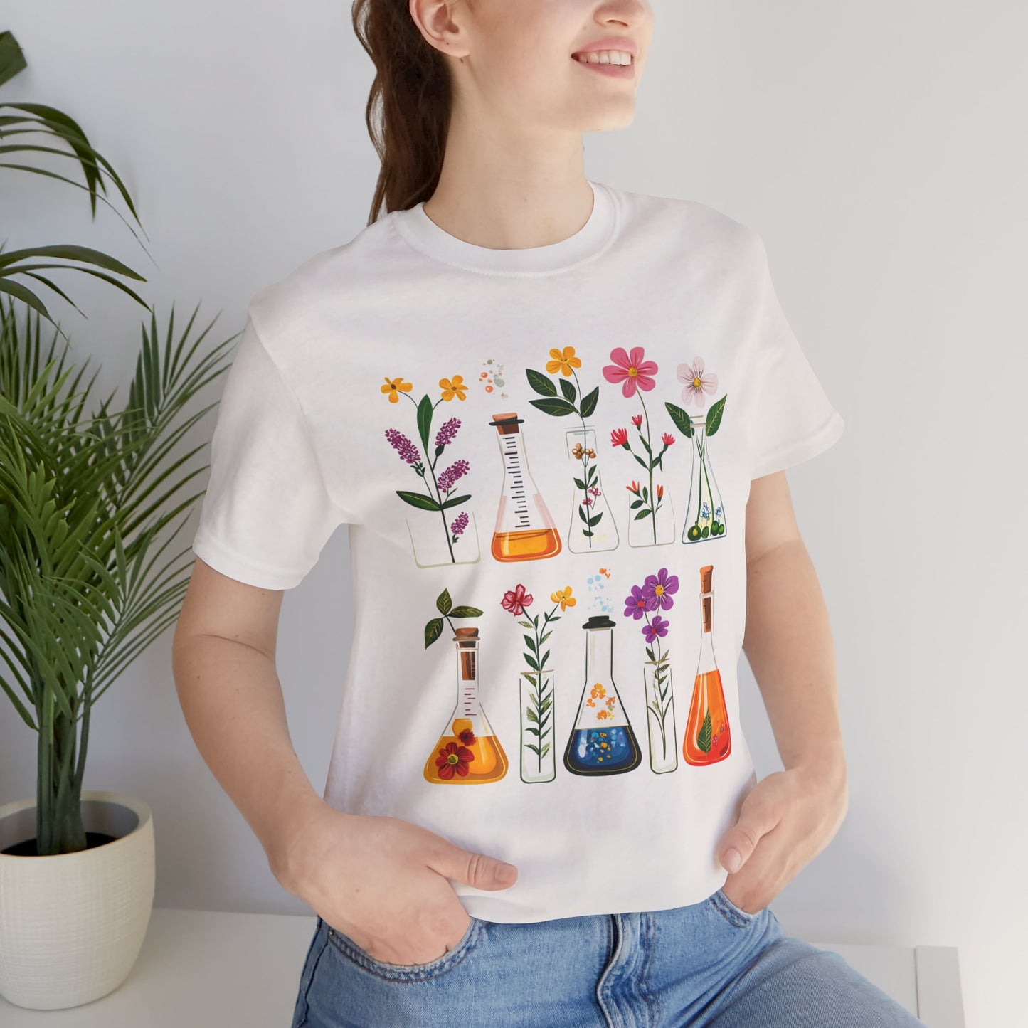 Floral Science Unisex Tee - Perfect for Gardeners & Nature Lovers
