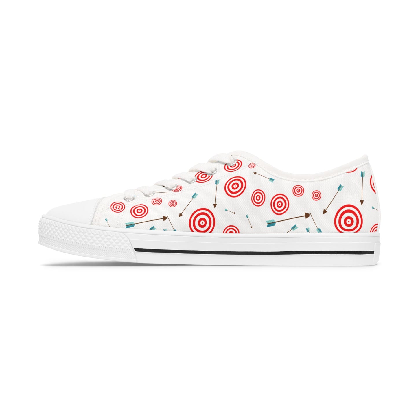 Stylish Women's Low Top Sneakers with Colorful Target Design | Unique Casual Footwear, Great for Everyday Wear, Gift for Her, Trendy [...]