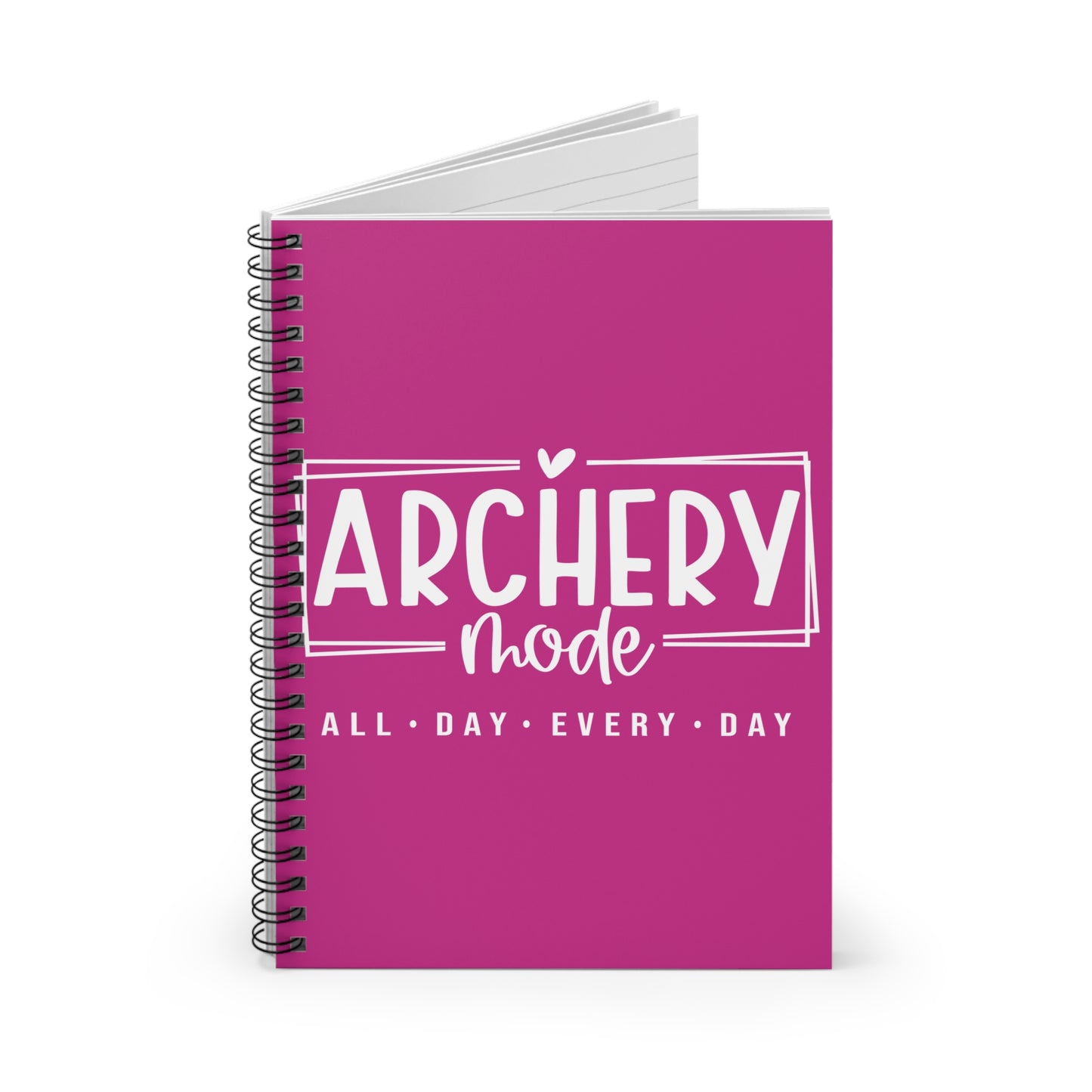 Archery Mode Spiral Notebook - Perfect for Archery Enthusiasts, All Day Every Day