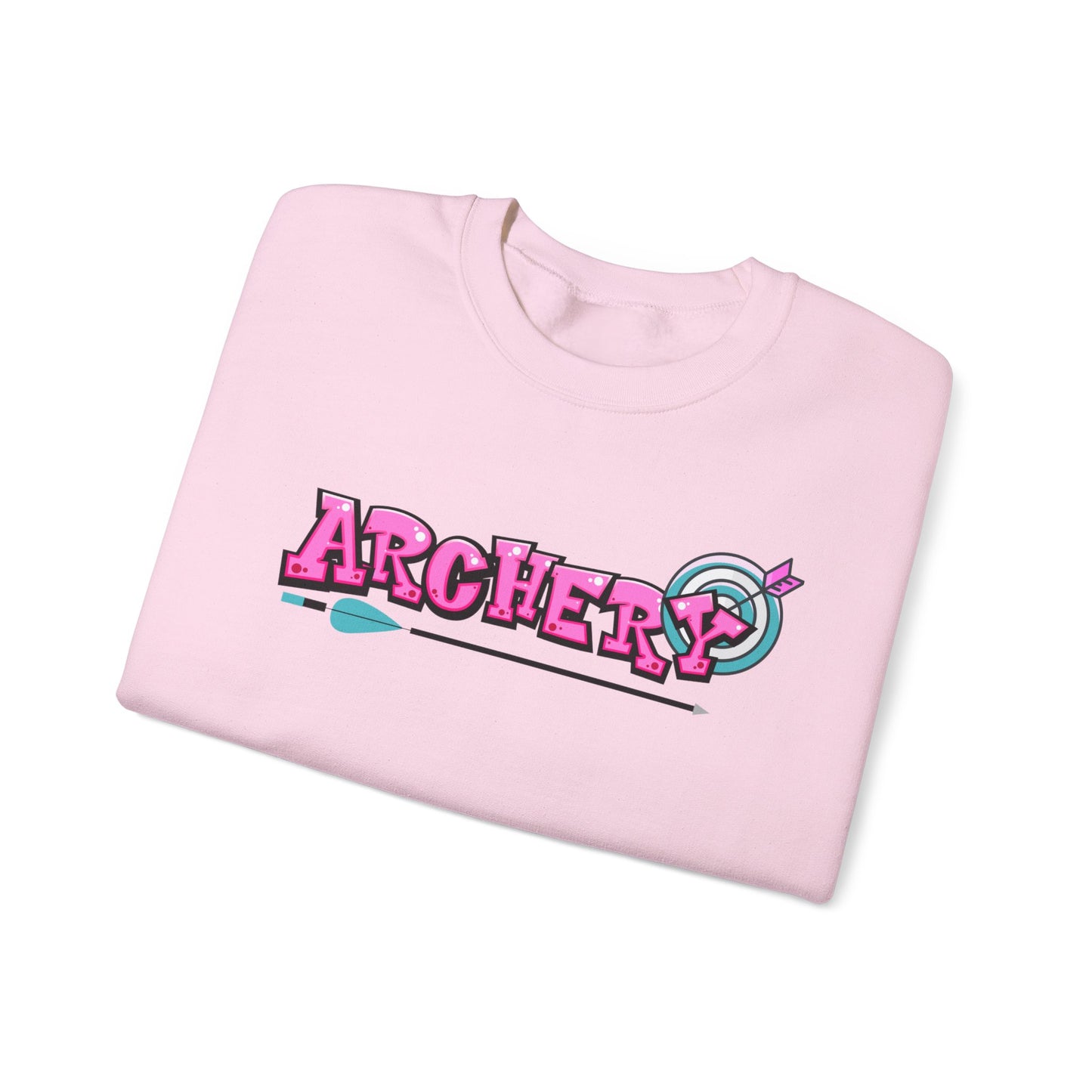 Colorful Archery Sweatshirt, Unisex Crewneck, Gift for Archers, Sports Apparel, Casual Wear, Comfortable Hoodie