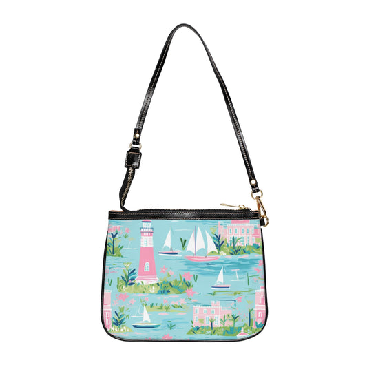 Vibrant Coastal Small Shoulder Bag - Perfect for Summer Outings and Travel