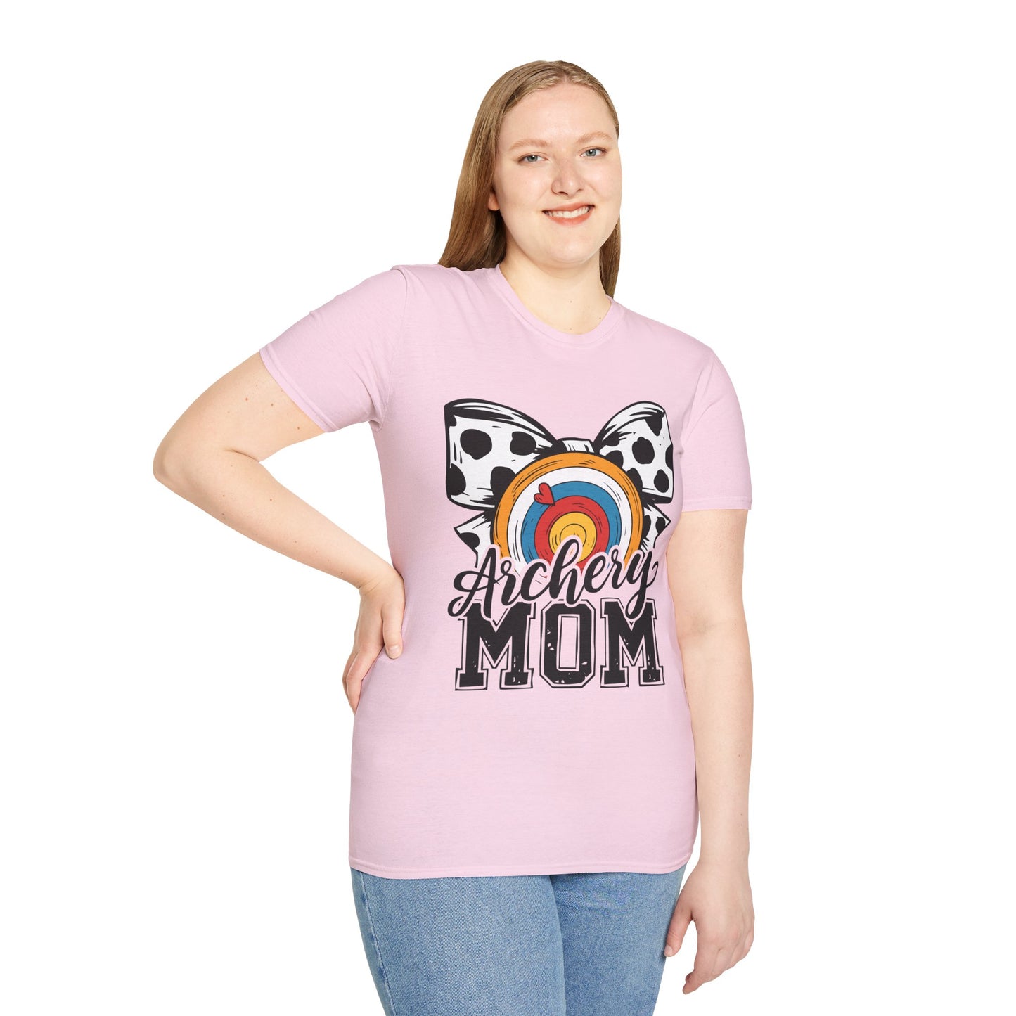 Archery Mom Graphic T-Shirt | Unisex Softstyle Tee for Proud Archery Moms