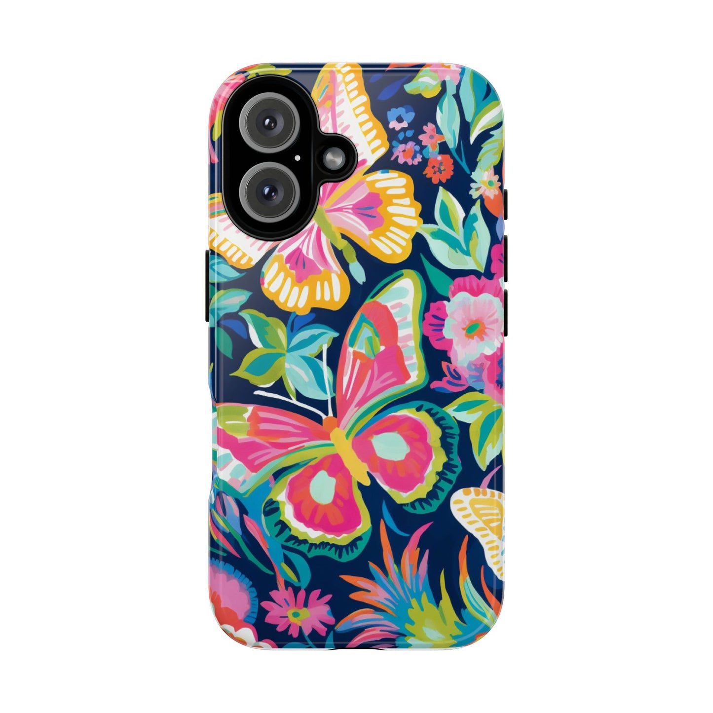 Floral Butterfly Phone Case - Tough Cases for Nature Lovers