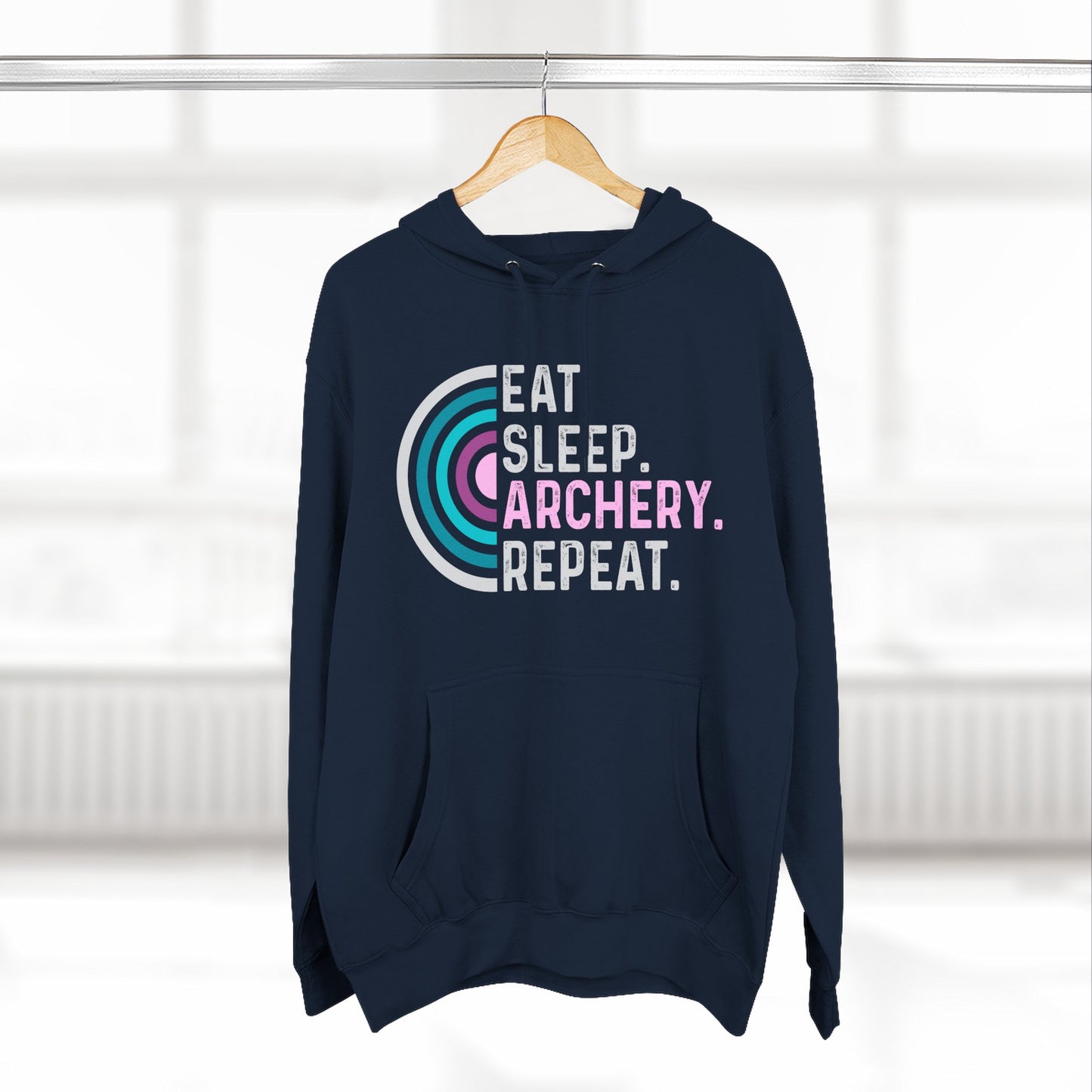 Eat Sleep Archery Repeat Hoodie, Cozy Fleece Hoodie for Archery Lovers, Gift for Archers, Sportswear for Outdoor Enthusiasts, Unique [...]
