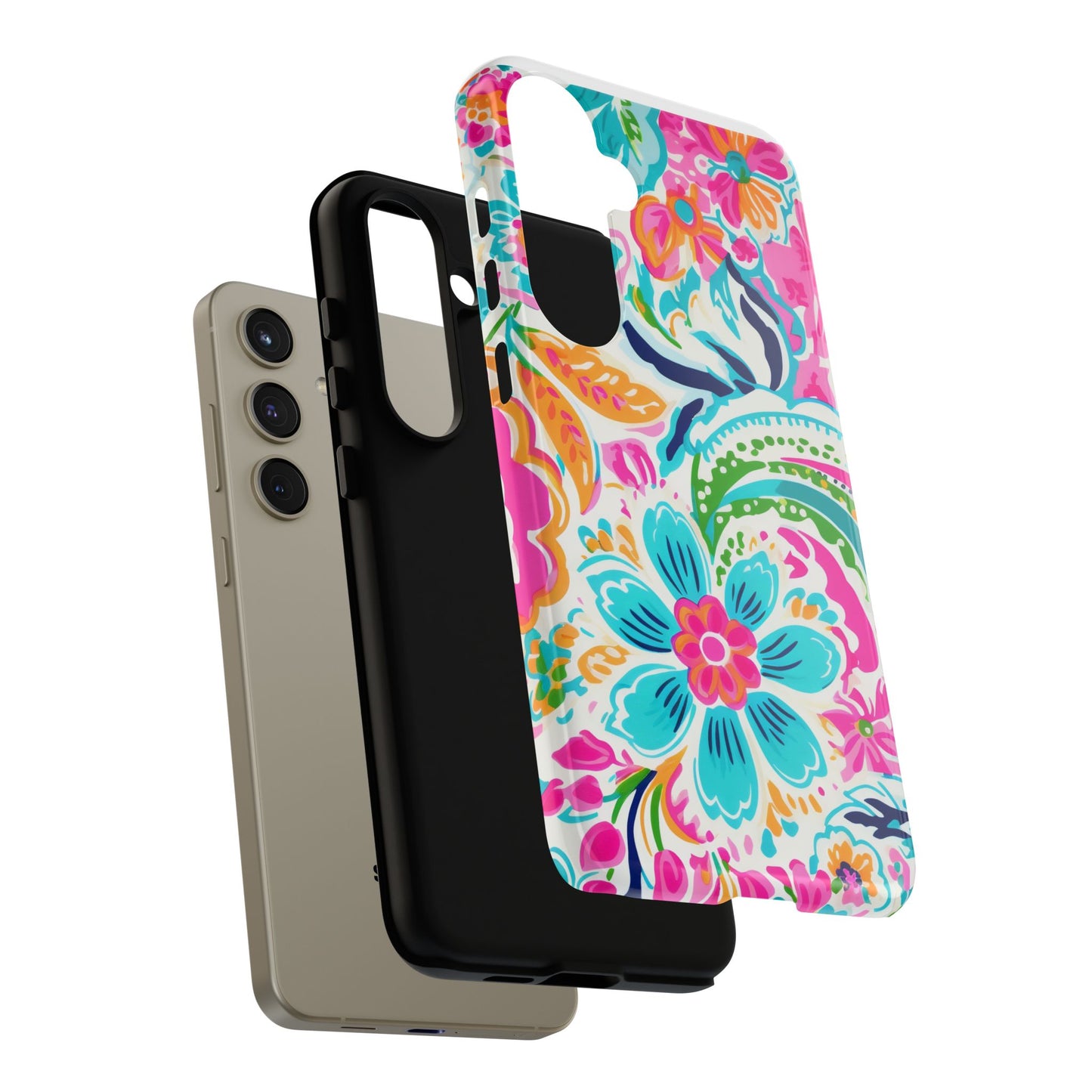 Vibrant Floral Phone Case - Tough & Stylish Protection