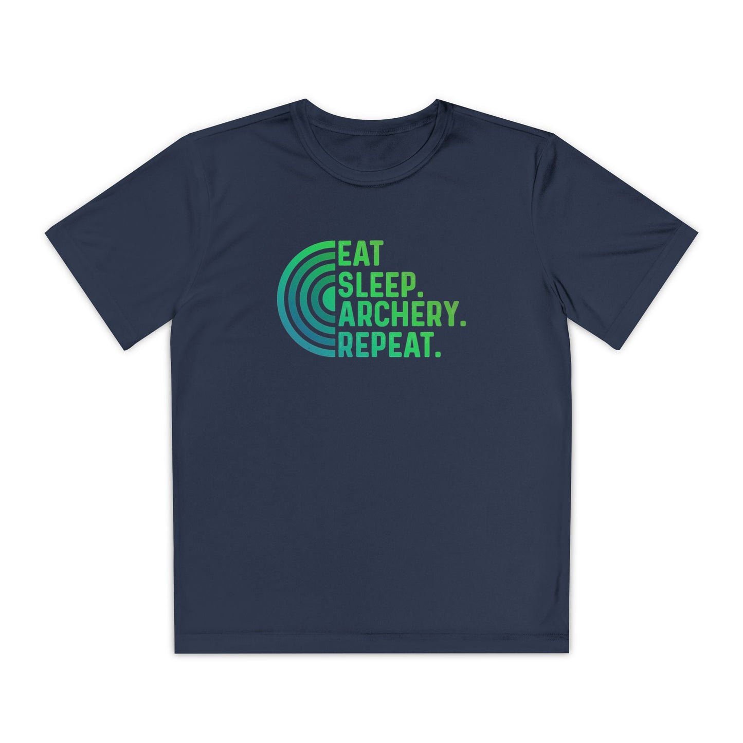 Youth Archery Tee - Eat Sleep Archery Repeat Shirt, Gift for Archers, Casual Sportswear, Kids Competitor Top, Archery Event Outfit