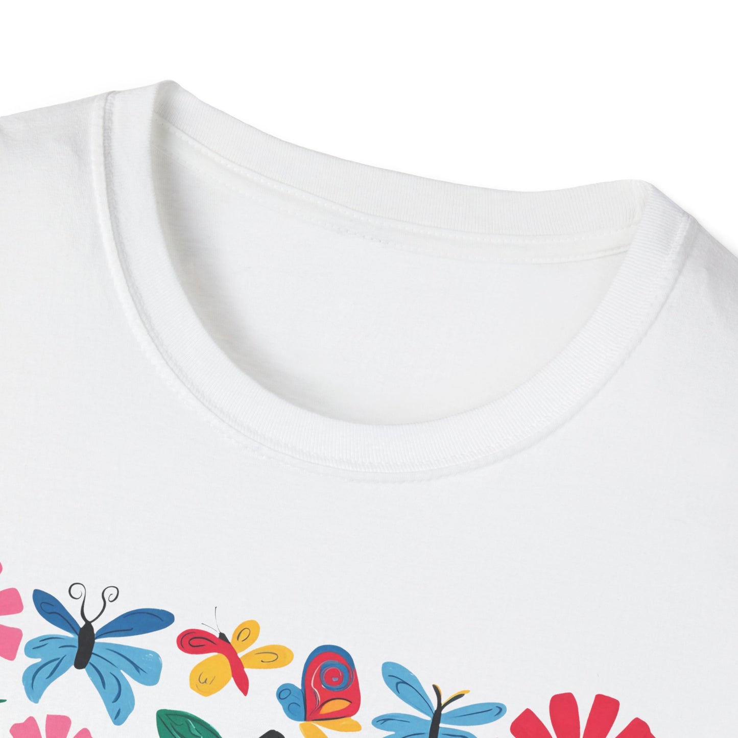 Colorful Apple and Books Unisex Softstyle T-Shirt - Perfect for Teachers and Students