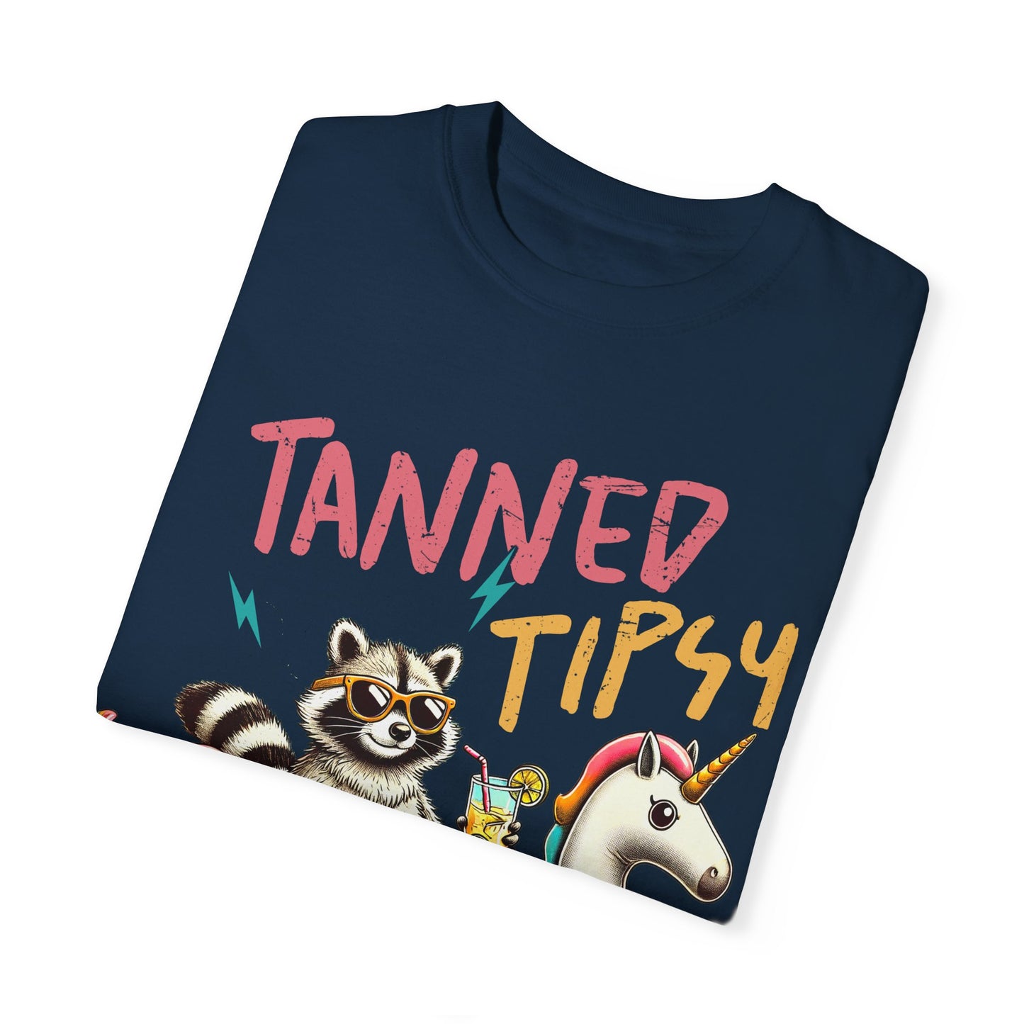 Unisex T-Shirt - Tanned, Tipsy & Trouble Party Tee
