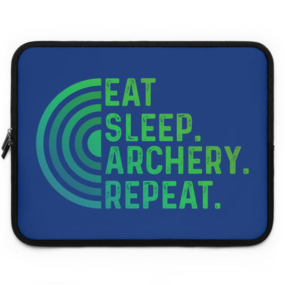 Archery Laptop Sleeve - Eat Sleep Archery Repeat - Perfect Gift for Archers