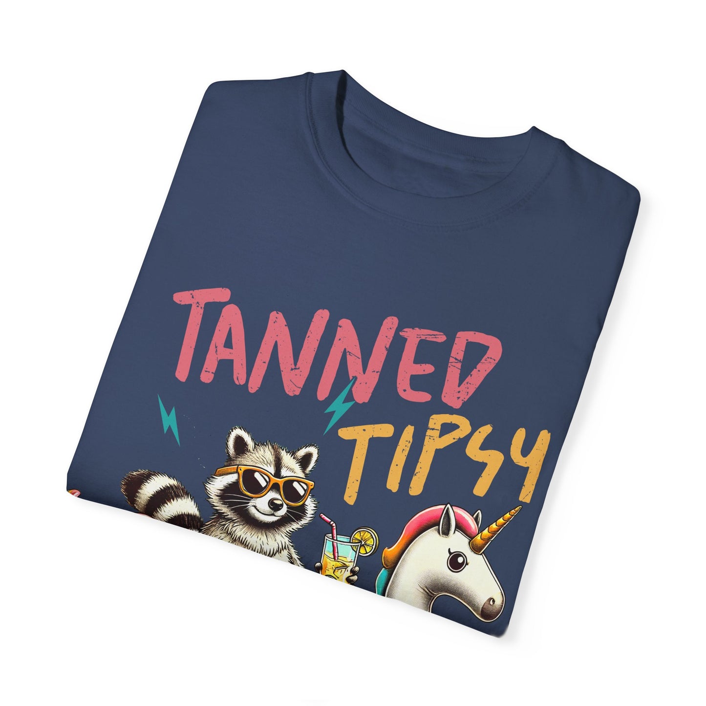 Unisex T-Shirt - Tanned, Tipsy & Trouble Party Tee