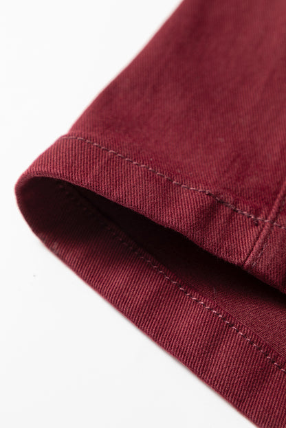 Red Dahlia Loose Straight High Waist Solid Color Jeans