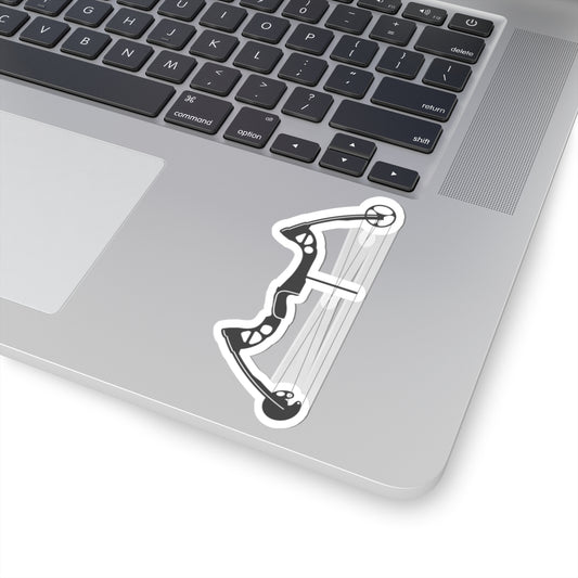 Archery Bow Kiss-Cut Stickers, Hunting Decals, Outdoor Enthusiast Gifts, Laptop Stickers, Sports Accessories