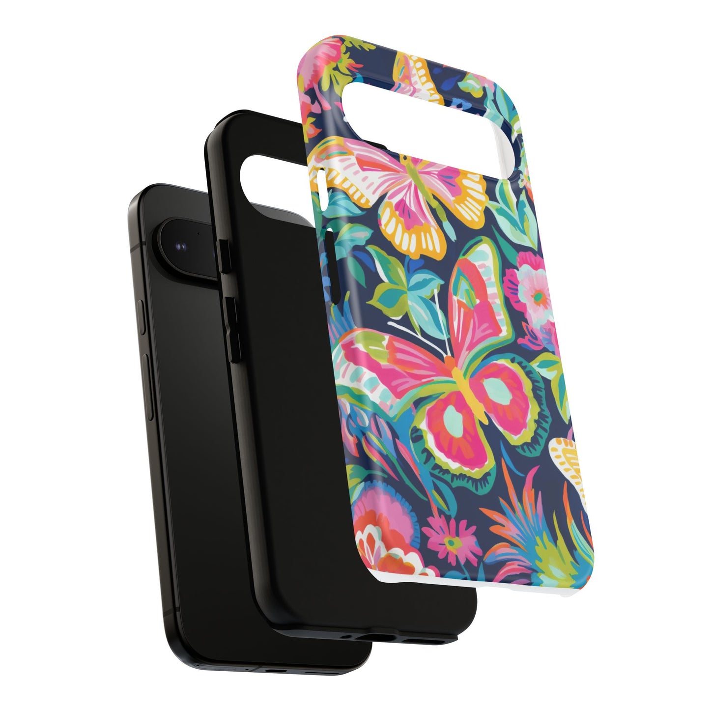 Floral Butterfly Phone Case - Tough Cases for Nature Lovers