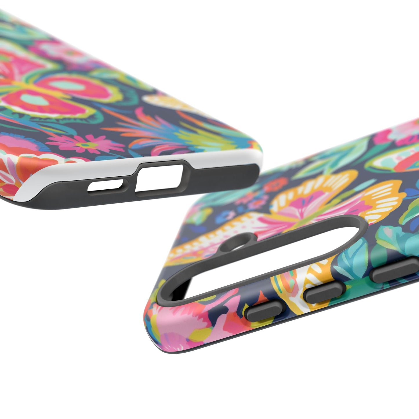 Floral Butterfly Phone Case - Tough Cases for Nature Lovers